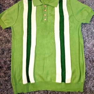 Never wore knitted polo sweater